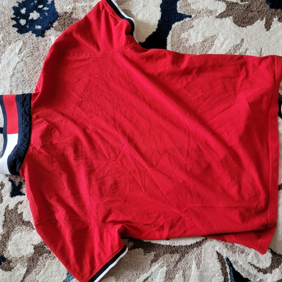 Mens Tommy Hilfiger Red Polo Shirt - Picture 5 of 8